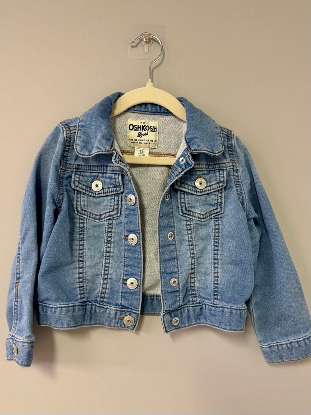 OshKosh B'gosh Kids Light Blue Denim Jacket with Button Front